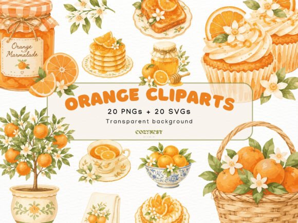Download Orange Watercolor Cliparts Mediterranean - Clipart Collection