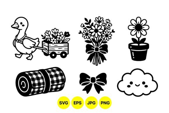 Download Cute Picnic SVG Clipart Pack - Premium Resources