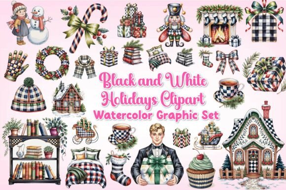 Download Black and White Holidays Clipart - Clipart Collection