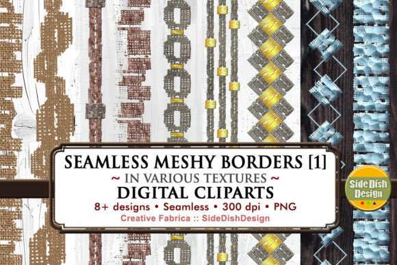 Download Seamless Meshy Borders Digital Cliparts - Clipart Collection