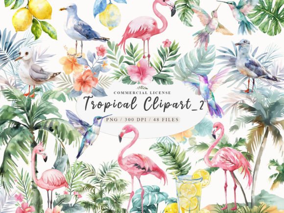 Download Flamingo Watercolor Clipart, Exotic PNG - Clipart Collection