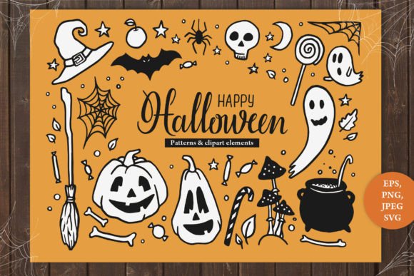 Download Halloween Hand Drawn Clipart Collection - Clipart Collection