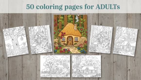 Download 50 Cottagecore Forest Scene Coloring - Cottagecore Collection