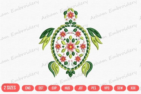 Download Tropical Floral Sea Turtle - Tropical Collection