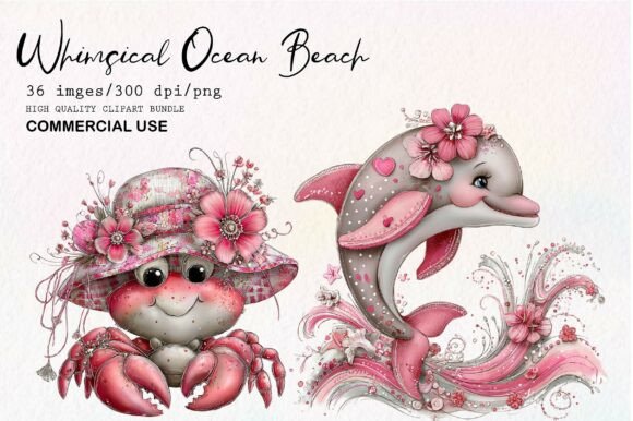 Download Whimsical Ocean Beach Clipart - Clipart Collection
