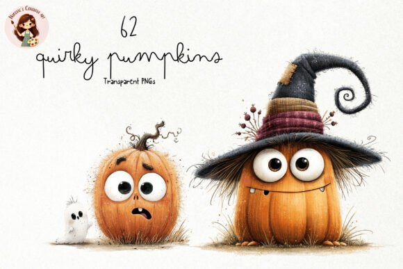 Download Quirky Halloween Pumpkins PNG Clipart - Clipart Collection