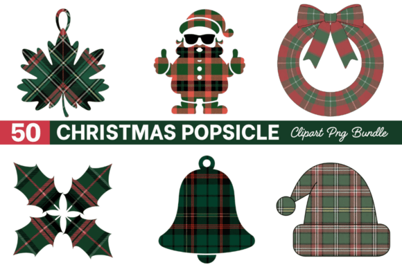 Download Christmas Plaid Clipart PNG Bundle - Clipart Collection
