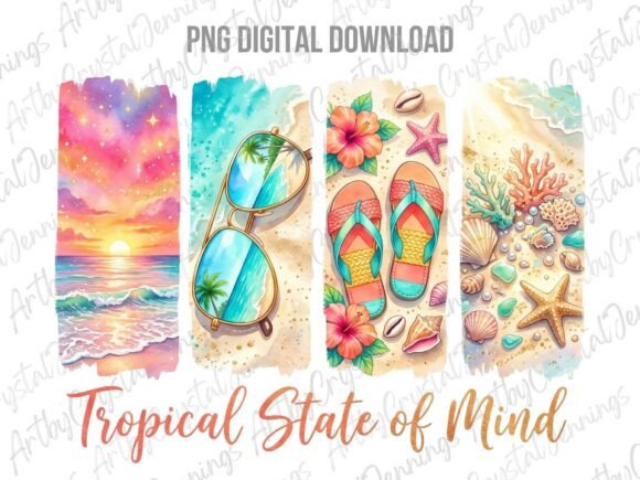 Download Tropical State of Mind Summer Beach PNG - Premium Resources