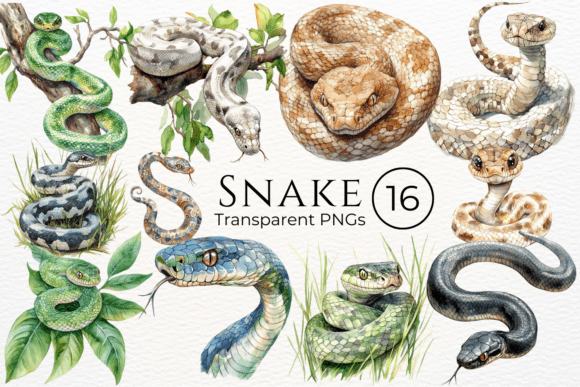 Download Snake Watercolor Clipart - Clipart Collection