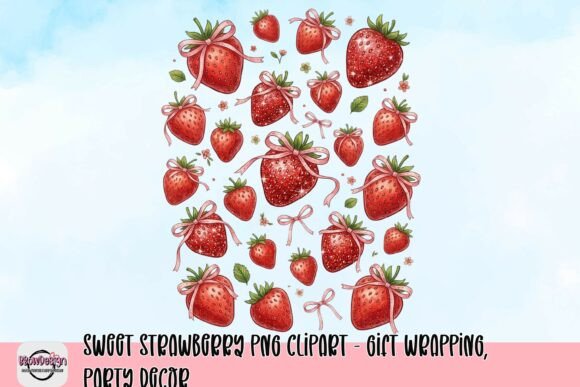 Download Sweet Strawberry PNG Clipart - Gift Wrapping, Party Decor - Clipart Collection