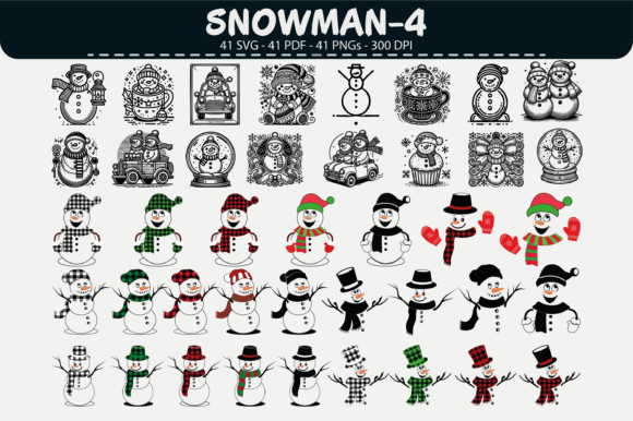 Download Snowman Vector Clipart – 41 Designs - Clipart Collection