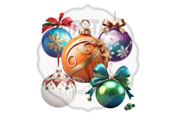 Download Christmas Balls Decor Clipart - Clipart Collection