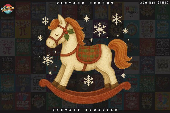Download Cozy Rocking Horse Christmas Clipart - Clipart Collection