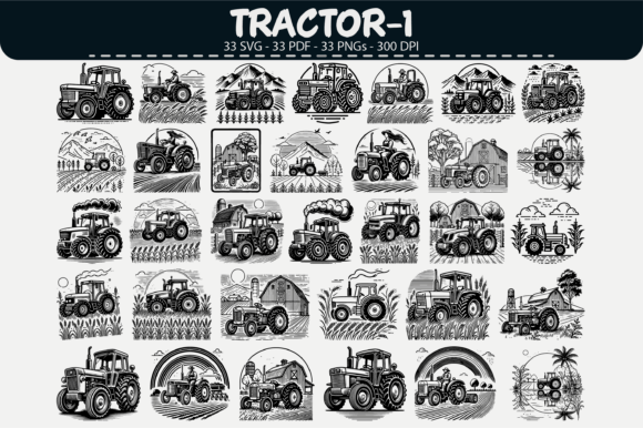 Download Tractor Vector Clipart – 33 Designs - Clipart Collection