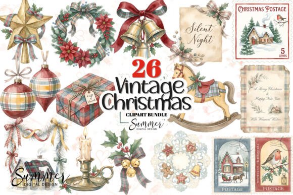 Download Vintage Victorian Christmas Clipart - Clipart Collection